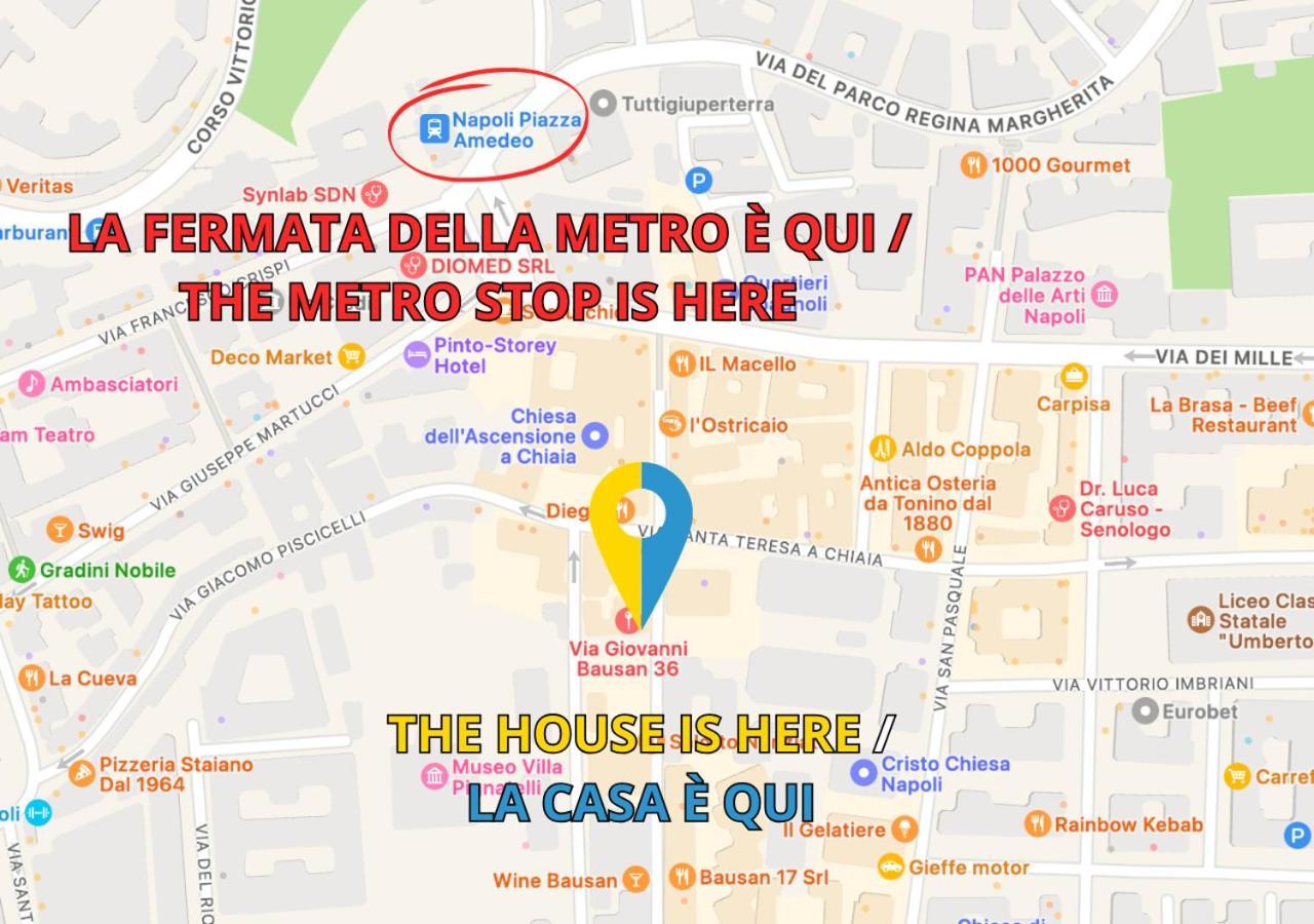 Metro Amedeo - Stanza Privata Con Vasca Idromassaggio Appartement Napels Buitenkant foto